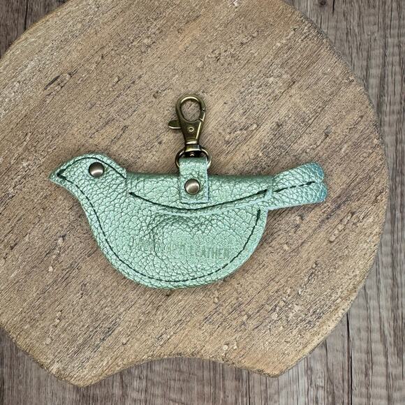 Portland Leather Mockingbird Pouch BEETLE Purse Charm FAST SHIP - Picture 1 of 4